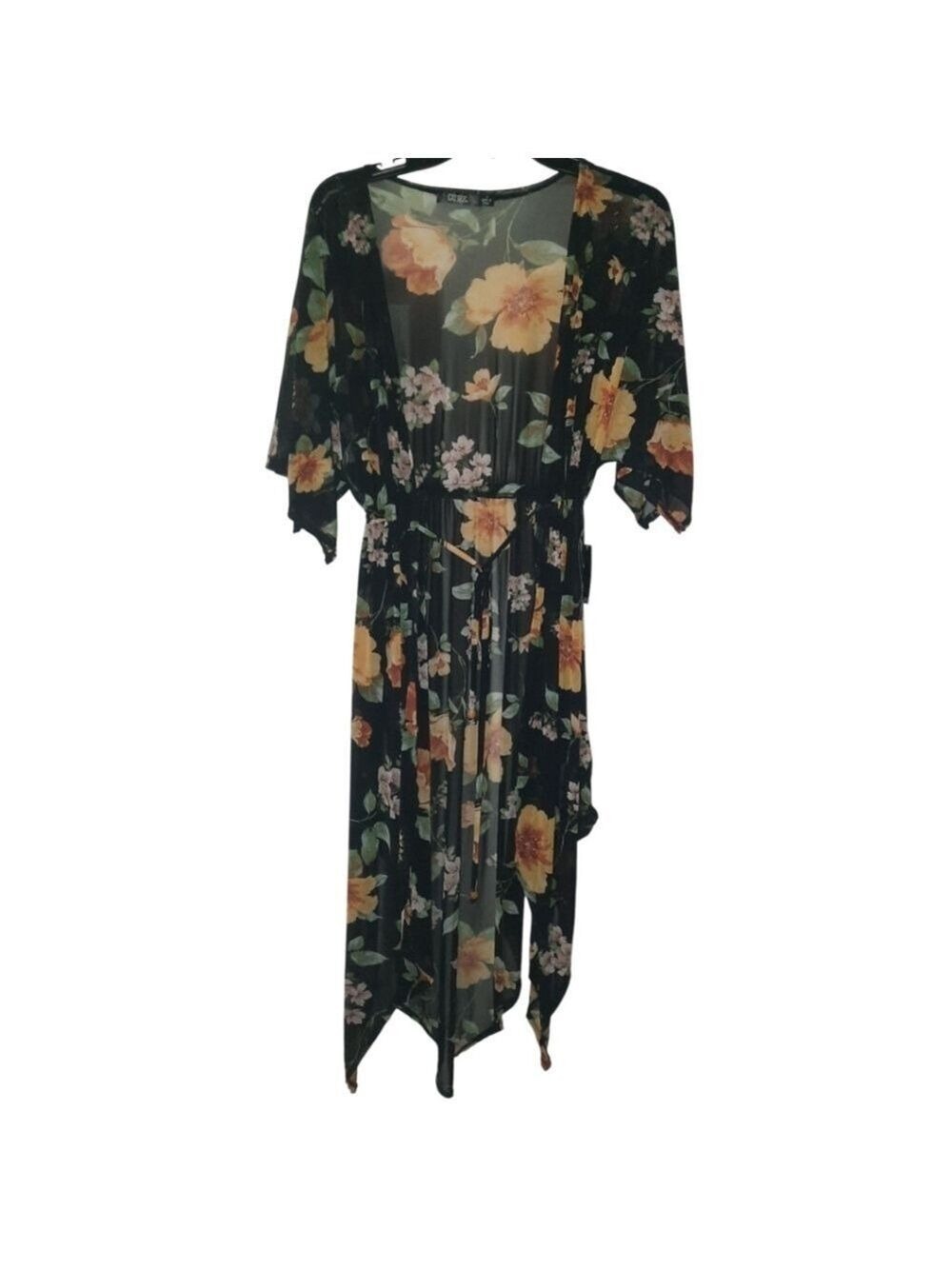 Cure Floral Swimsuit Cover Up Small NWT